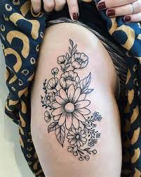 Each blossom holds its another way to take advantage of the ample space with a thigh tattoo is to have a big color burst of. 23 Beautiful Flower Tattoo Ideas For Women Stayglam Tattoos Beautiful Flower Tattoos Flower Thigh Tattoos