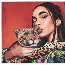 Compra Cuadro Lienzo Ps 63,5X3,5X93 Leon Leopardo 2 Surt. CU211914 al por  mayor