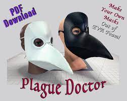 Plague Doctor Mask EVA Foam Template Halloween Bird Mask - Etsy UK