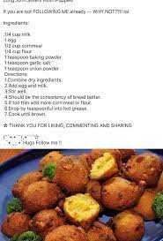 Crecipe.com deliver fine selection of quality long john silver hush puppies recipes equipped with ratings, reviews and mixing tips. Long John Silvers Hush Puppies Hush Puppies Recipe Silver Fish Recipe How To Cook Fish