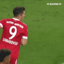 This gif by elevensportsbe has everything: Lewandowski Celebration Gif