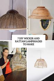7 Diy Wicker And Rattan Lampshades To Make Shelterness