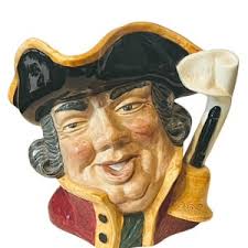 Royal Doulton D6674 W.C. Fields Toby Jug Mug 7 1/2 Inches Tall Made in  England Historical Collectible Figurine