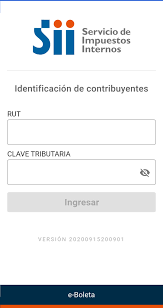 El servicio de impuestos internos (sii). App E Boleta Servicio De Impuestos Internos Sii