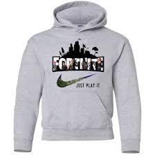 nike fortnite just play it youth hoodie