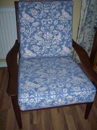 Here Is A Vintage Parker Knoll Chair I Bought Then Restored Including New Springs And Sanding Down The Teak Then Soft Furnishings Furniture Parker Knoll Chair