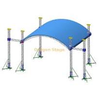 Line Array Speaker Curved Roof Trusses 12x10m from China ...