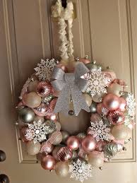 Items Similar To Vintage Retro Inspired Christmas Ornament Wreath On Etsy Pink Christmas Decorations Christmas Ornament Wreath Gold Christmas Decorations
