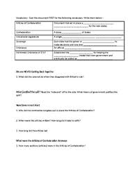 Icivics review worksheet p.1 answers federalism strength and weaknesses. The Articles Confederation Worksheets Teaching Resources Tpt