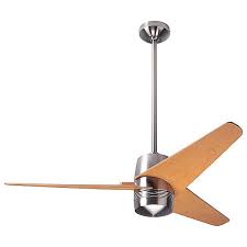 Smart fans that sync up with devices, fans with integrated lighting, and fans designed for outdoor spaces are included in our. Modern Fan Company Velo Ceiling Fan Vel Bn 48 Mp Nl Cc Body Finish Bright Nickel Blade Color Maple