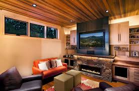 With extra space and a contemporary design, this narita's piece is more than just a mere electric fireplace tv stand. Contemporary Modern Fireplace Designs With Tv Above Mantel