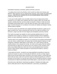Si se pudiera clasificar al discurso inaugural de mauricio macri a la asamblea legislativa se lo podría colocar en el casillero de las disertaciones motivacionales. Calameo Discurso De Fin De Ciclo