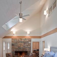 Everything i've seen online looks like i must use a fixture with a rod in order to mount on a sloped ceiling. Vaulted Sloped Ceiling Adapter For Modern Fan Company Ceiling Fans Stardust
