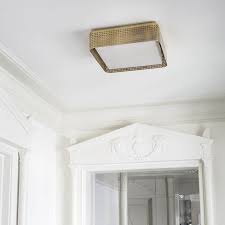 North america market etl listed round/square 9 inch flush mount dimmable led surface mount ceiling light for lighting a wide variety of flush mount ceiling light bronze options are available to you, such as metal. Kelly Wearstler Precision Large Square Flush Mount In Bronze With Clouded Glass H8 9xw31 8cm Becker Minty