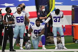 Jerry jones says the cowboys might be backing off his toe the line national anthem kneeling policy. Dallas Cowboys Jerry Jones Spoke With Dontari Poe Before Dt Kneeled