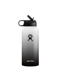 Hydro Flask 32 Oz Wide Mouth With Straw Lid Ombre White Black Hydroflask Flask Hydro Flask Water Bottle