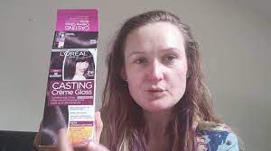 A new trend in the world of hair dyes. Results Of Dying Hair With Loreal Casting Plum Two Tone Hair Youtube