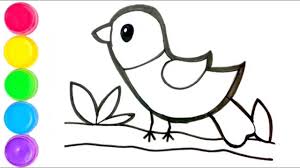 It includes simple drawing instructions and illustrated examples for each step. Learn To Draw A Sparrow Easy Step By Step Drawing Video For Kids Children Easy Drawing Video Youtube