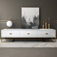 Black And Gold Tv Stand Jocise White Black 71 79 Inch Tv Stand 3 Drawer Media Stand With Gold Frame Tempered Glass Top In 2020 Tv Stand Decor Living Room Living Room Tv Stand Living Room Tv Wall