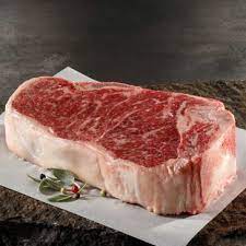American Wagyu Bone In New York Strip Steaks Strip Steak Wagyu Steak Ny Strip Steak