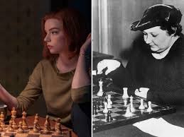 The title refers to queen's gambit, a chess opening. The Real Life Beth Harmon Trounced Men Before The Queen S Gambit