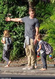 Find the perfect sasha hemsworth stock photos and editorial news pictures from getty images. Now That S An Extraction Chris Hemsworth Picks Up His Three Children After School In Byron Bay Daily Mail Online