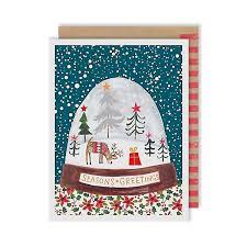 See more ideas about snowglobes, snow globes, christmas snow globes. Season S Greeting Snow Globe Christmas Card Paper Source