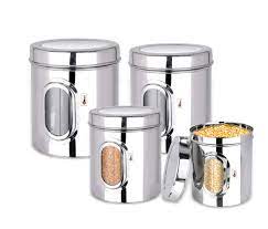 Whether you entertain often or cook just for the family, quality cookware makes every task easier, with tasty results. Buy Ebun Stainless Steel Containers For Kitchen Storage 5kg Steel Dabba Set For Kitchen Combo Of 4 Dabba Online At Low Prices In India Amazon In