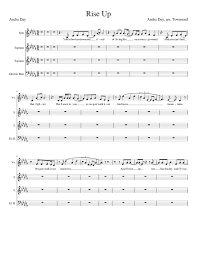 Rise up andra day | digital easy piano sheet music. Rise Up Bhs Arr Bass Sheet Music For Piano Vocals Soprano Tenor More Instruments Mixed Ensemble Musescore Com