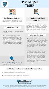 How To Spell True And How To Misspell It Too Spellcheck Net