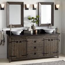 72 Kane Vessel Sink Double Vanity Rustic Gray Double Sink Bathroom Vanity Master Bathroom Vanity Vessel Sink Bathroom Vanity