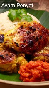 Singapore Malay Style Smashed Chicken Ayam Penyet Chicken Chicken Recipes Asian Recipes