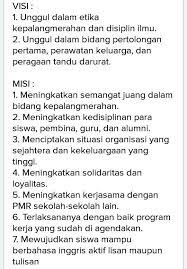 Visi dan misi organisasi unknown 05.14. Tolong Buatkan Visi Dan Misi Menjadi Anggota Pmr Brainly Co Id