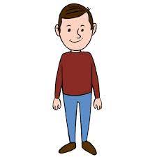 Begin by sketching the shape of the head using a long curved line. How To Draw A Man For Kids Easy Drawing Tutorial