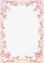 Shop for the best in wallpaper borders at great internet prices. Floral Border Frame Romantic Pink Line Pink Floral Background Floral Border Design Floral Border