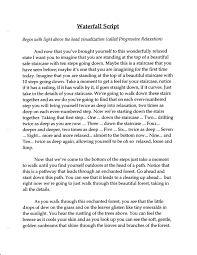 Waterfall Script Page 1 Jpg 2 549 3 299 Pixels Meditation Scripts Guided Meditation Scripts Visualization Meditation