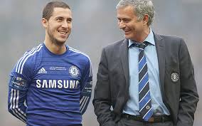 Image result for Jose Mourinho and Eden Hazard
