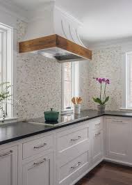 Wallpops catalan gray and white peel and stick backsplash tiles contemporary. White Gold And Gray Mosaic Kitchen Wall Tiles Design Ideas