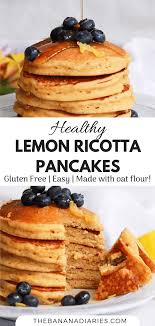 Lemon Ricotta Pancakes Gluten Free Recipe Ricotta Pancakes Lemon Ricotta Pancakes Healthy Lemon Ricotta Pancakes