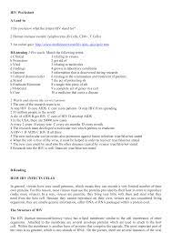 Human immunodeficiency virus (hiv) presents a complex knot for scientists to unravel. Hiv Worksheet A Lead In 1 Do You Know What The Letters