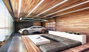 Luxus Hauser Mit Einem Luxus Auto Im Luxus Wohnzimmer Mit Blick Aufs Meer Luxus Garage Garagenhaus Luxus Wohnzimmer