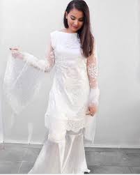 White Lace Gharara Pakistani White Dress Beautiful White Dresses Eastern Dresses