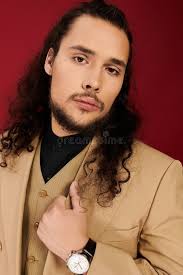 6,429 Man Curly Hair Suit Stock Photos