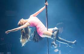 Fashion shoot of young striptease dancer. Pole Dance Wikipedia