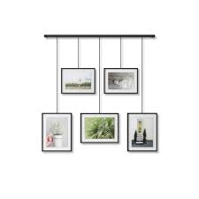 Textured white card mount 2.5 (6.4cm) wide. Umbra Exhibit Photo Display Black Living Giving