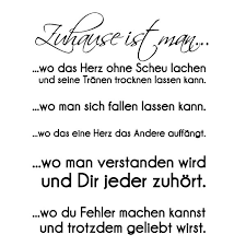 Von zu hause/zuhause bis zum wald brauchen wir sieben minuten. Zuhause Ist Man Wandtattoo