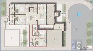 فيلا خليجى 6 غر نوم 606 متر مربع طابقين و رووف House Plans House Floor Plans