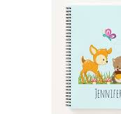 Cute Forest Animals Whimsical Cartoon Notebook | Zazzle