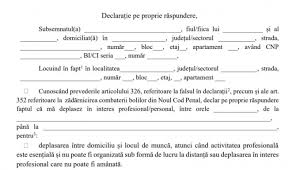 Cu reședința în fapt în: DeclaraÈ›ie Pe Propria RÄƒspundere De Cate Ori Trebuie SÄƒ O CompletaÈ›i In Pandemia Noului Coronavirus Dcnews