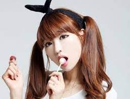 Long Brown Straight In Pigtails With Bangs Pigtail Hairstyles Pigtails Asian Hair